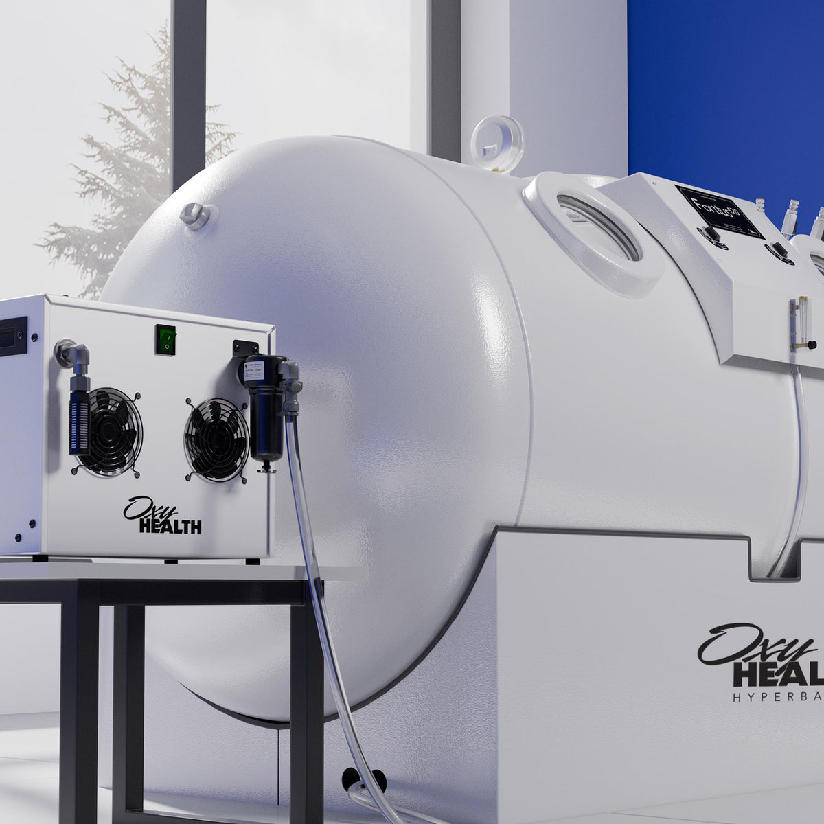 Hyperbaric oxygen therapy chamber