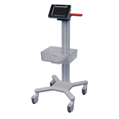 Schiller FT-1 EKG rolling trolley