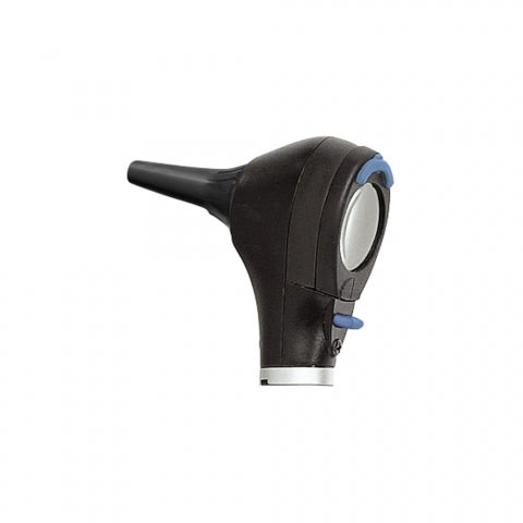ADC 5420 otoscope head with black body and blue accent, shown on white background