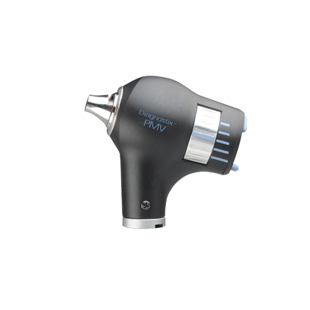 ADC Diagnostix PMV 5422X otoscope head in dark gray with chrome accents and blue highlights