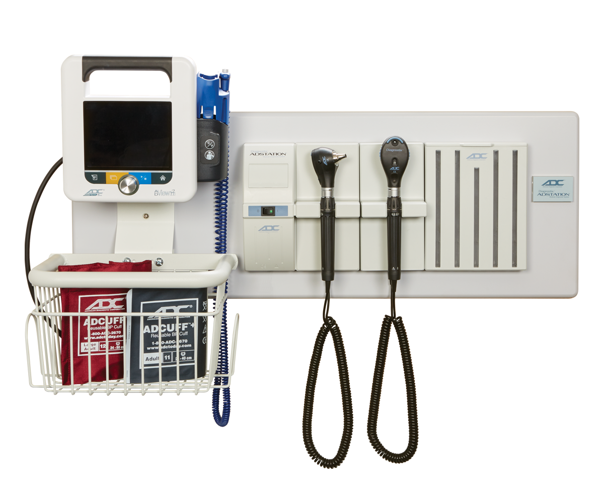 ADC Adstation 56802 ADView 2-Ready (+ Monitor, Dispenser & Wallboard) — Coax+ (3.5V PMV Wall Diagnostic System) - Xenon oto / Xenon ophth