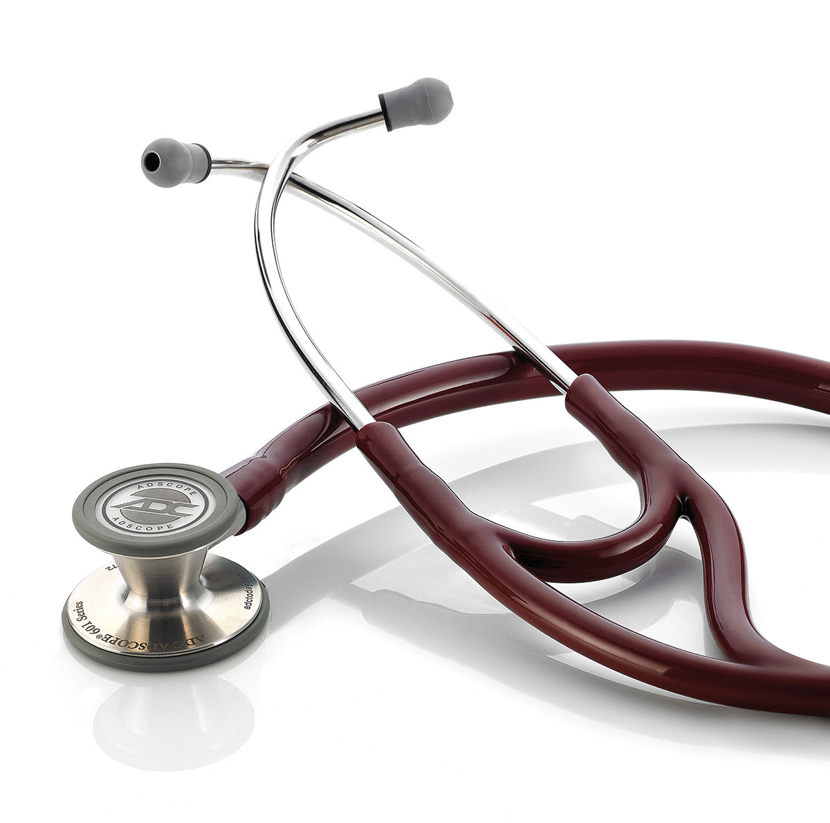 ADC Adscope® 601 Convertible Cardiology Stethoscope - Burgundy