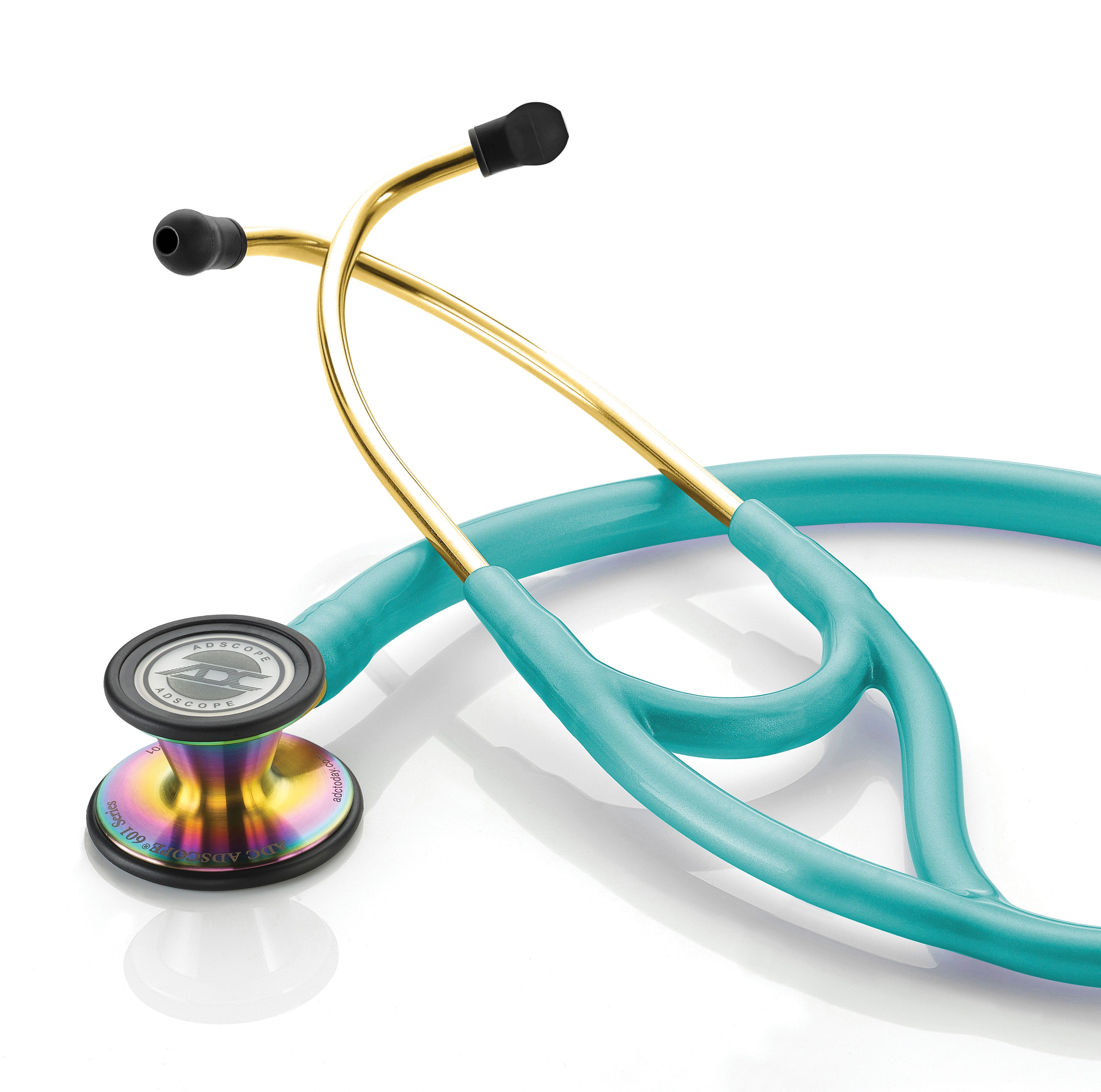 ADC Adscope® 601 Convertible Cardiology Stethoscope - Iridescent Metallic Caribbean