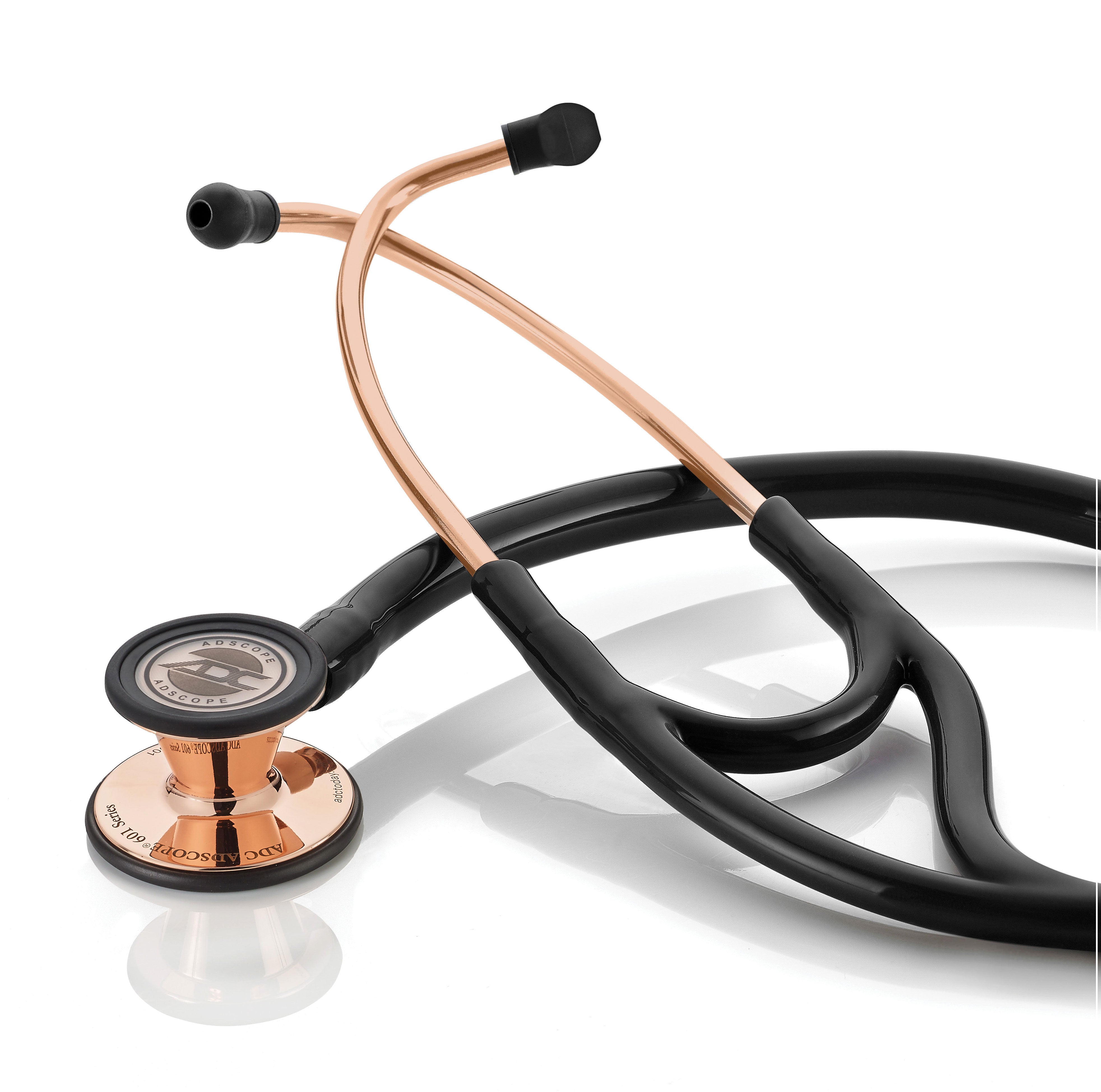 ADC Adscope® 601 Convertible Cardiology Stethoscope - Rose Gold/Black