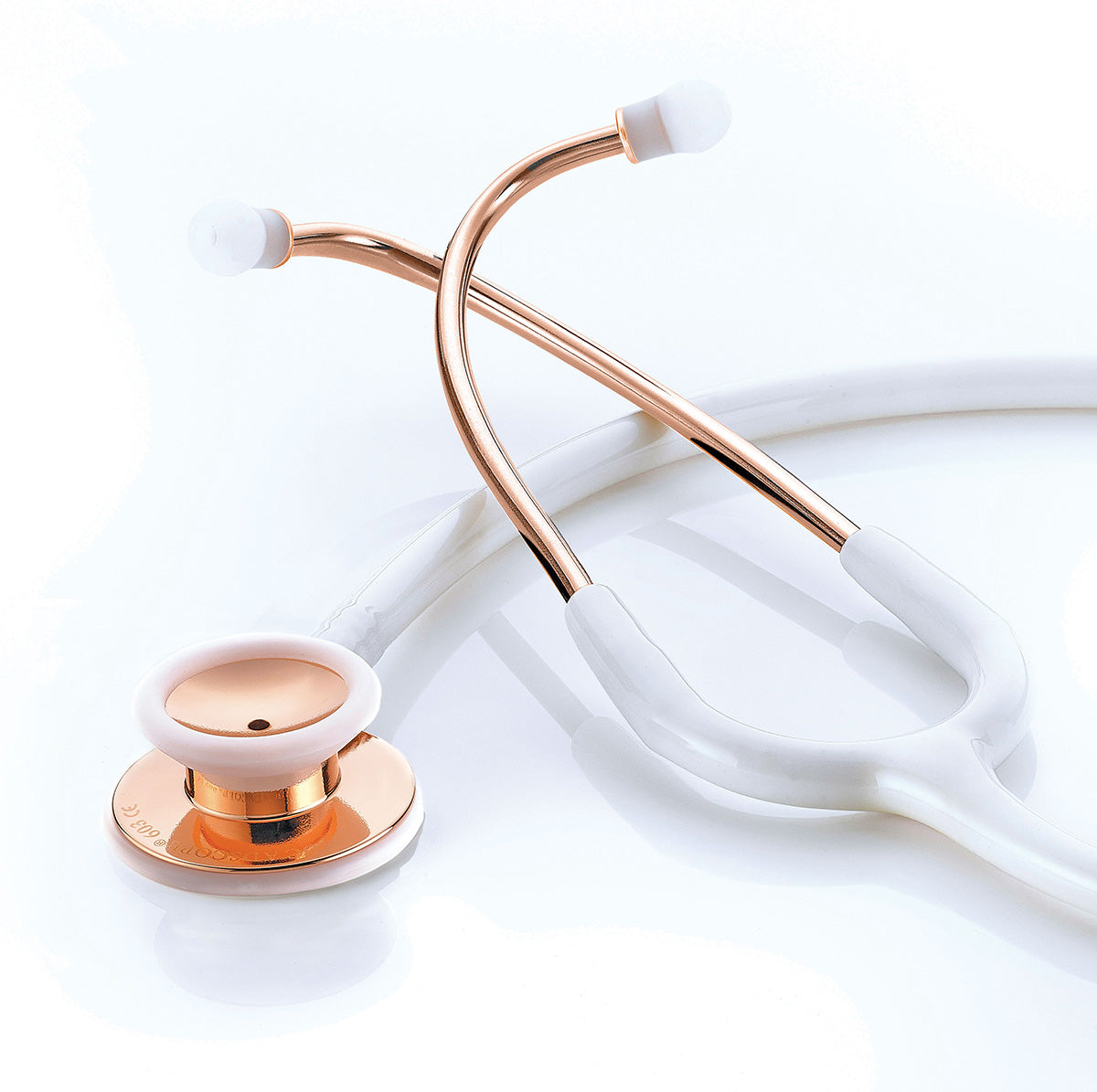 ADC Adscope® 603 Clinician Stethoscope - Rose Gold/White