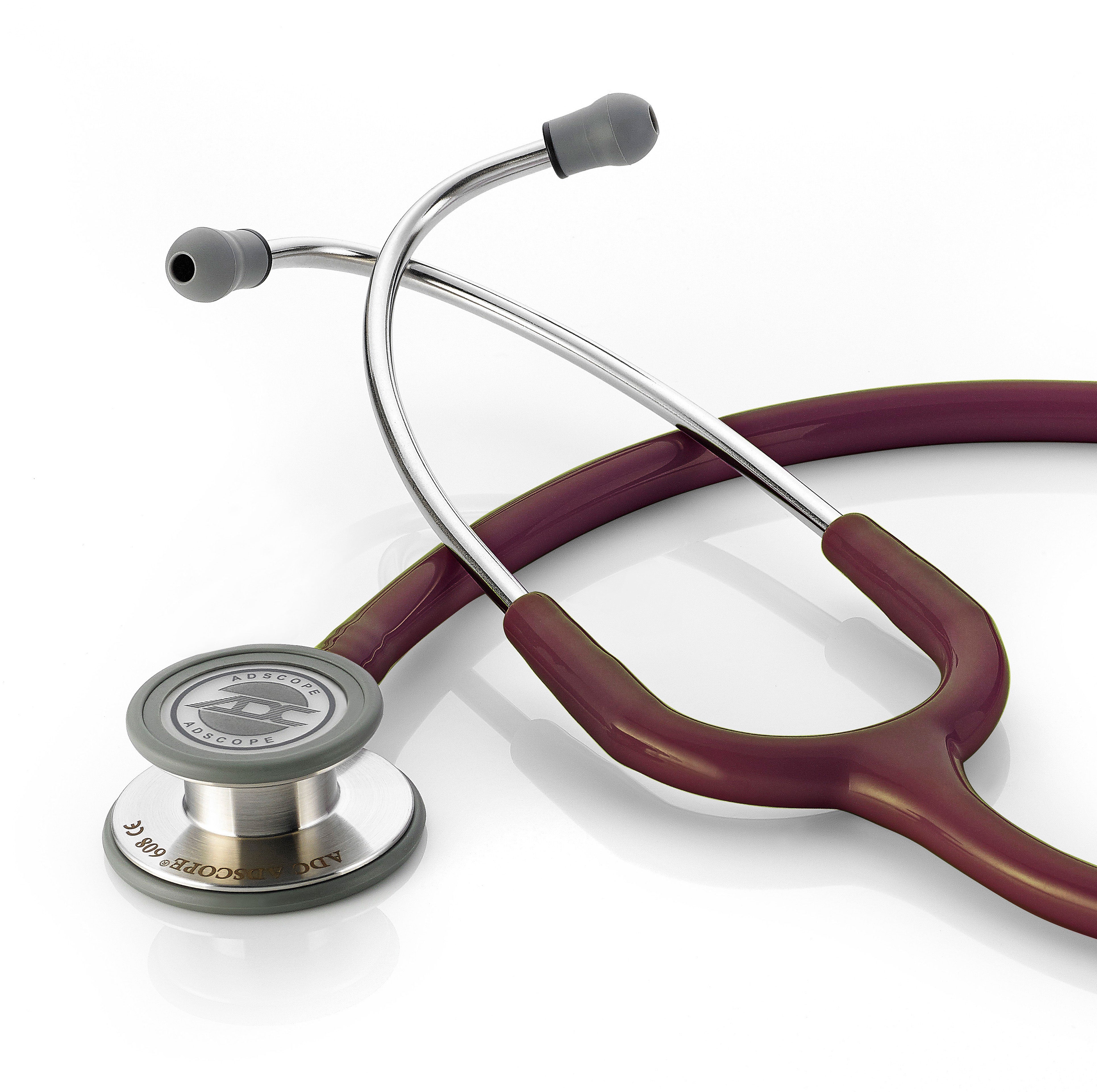 ADC Adscope® 608 Convertible Clinician Stethoscope - Burgundy