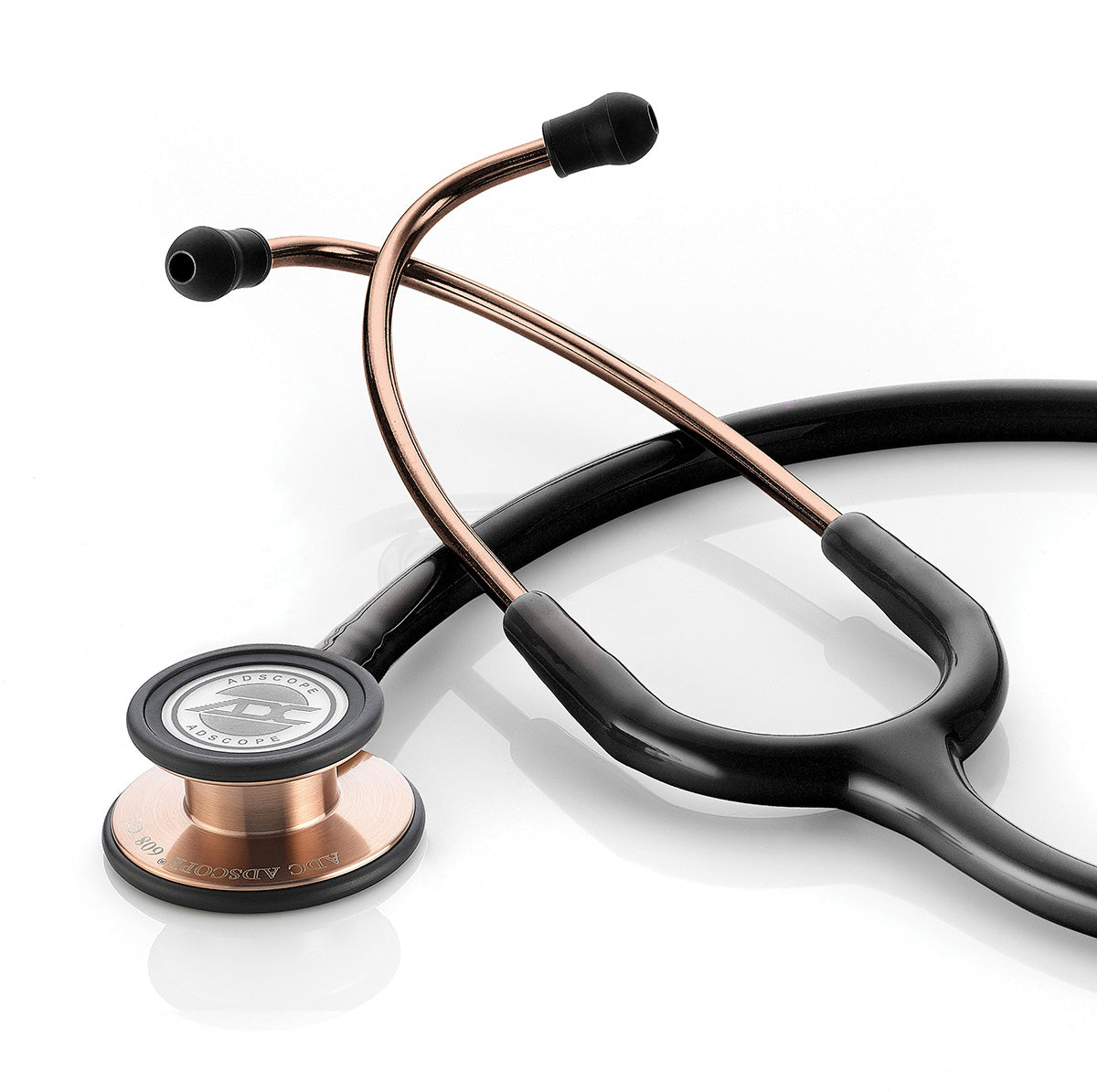 ADC Adscope® 608 Convertible Clinician Stethoscope - Copper Finish/Black Tubing