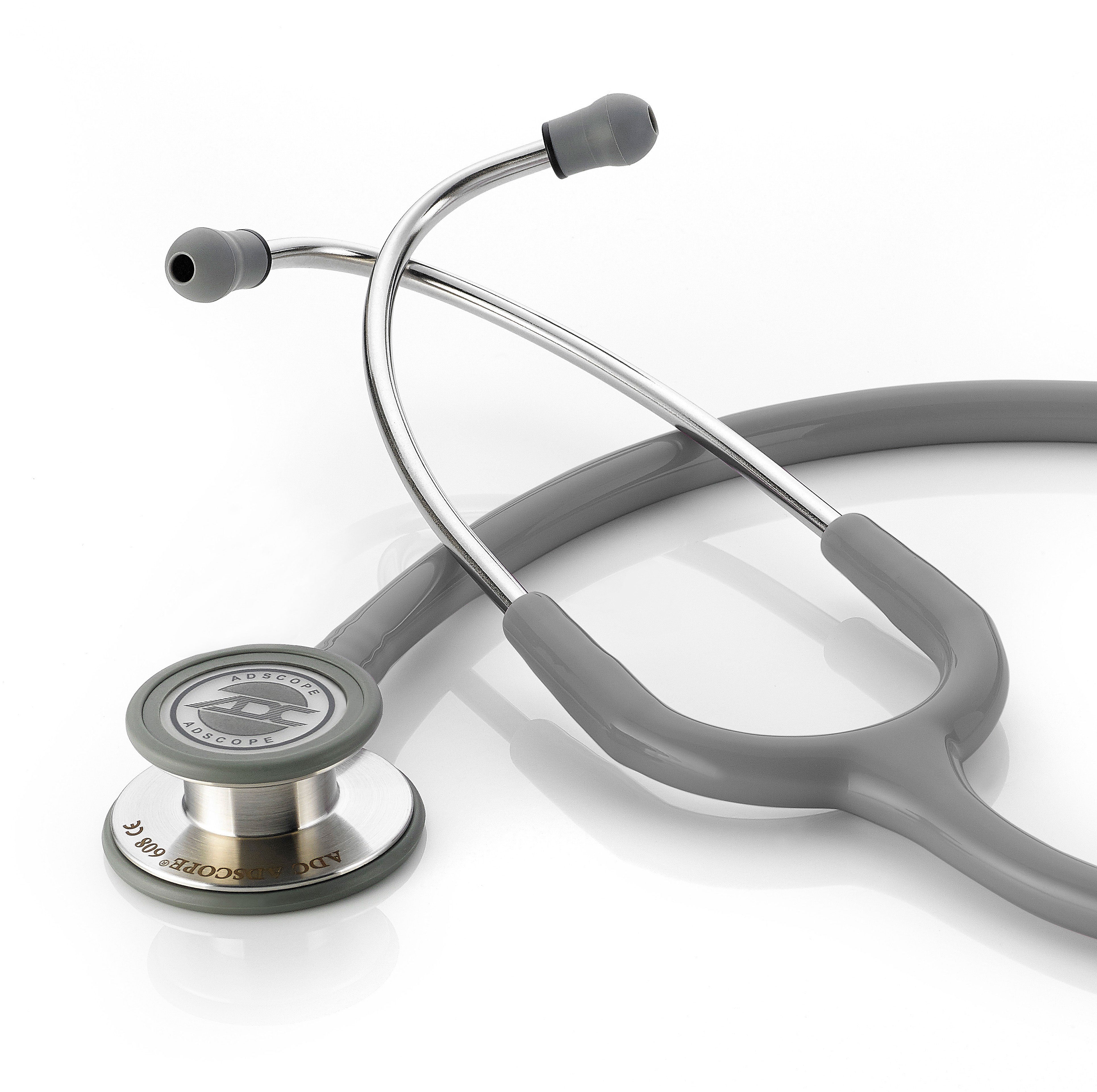 ADC Adscope® 608 Convertible Clinician Stethoscope - Gray