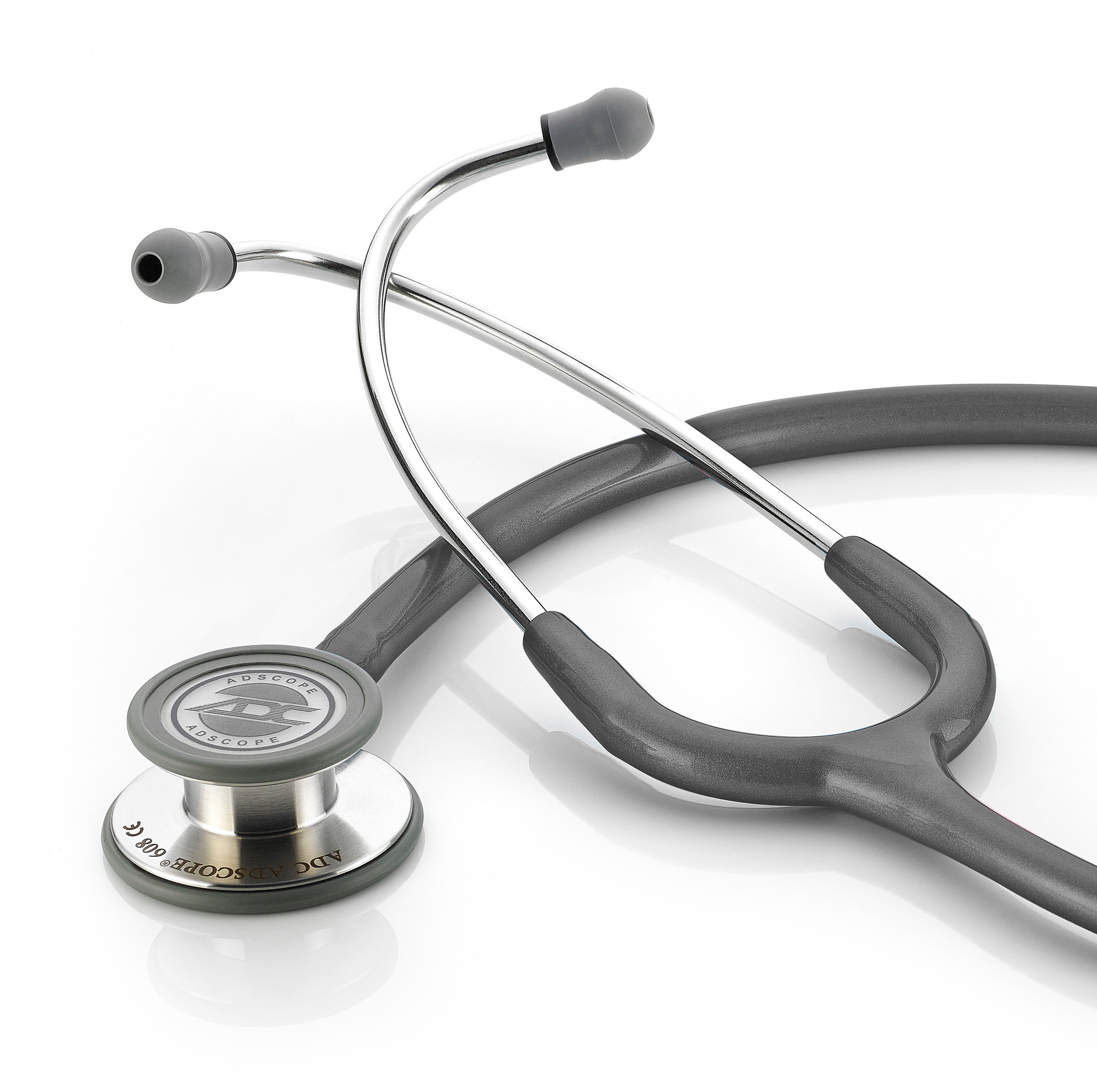 ADC Adscope® 608 Convertible Clinician Stethoscope - Metallic Gray