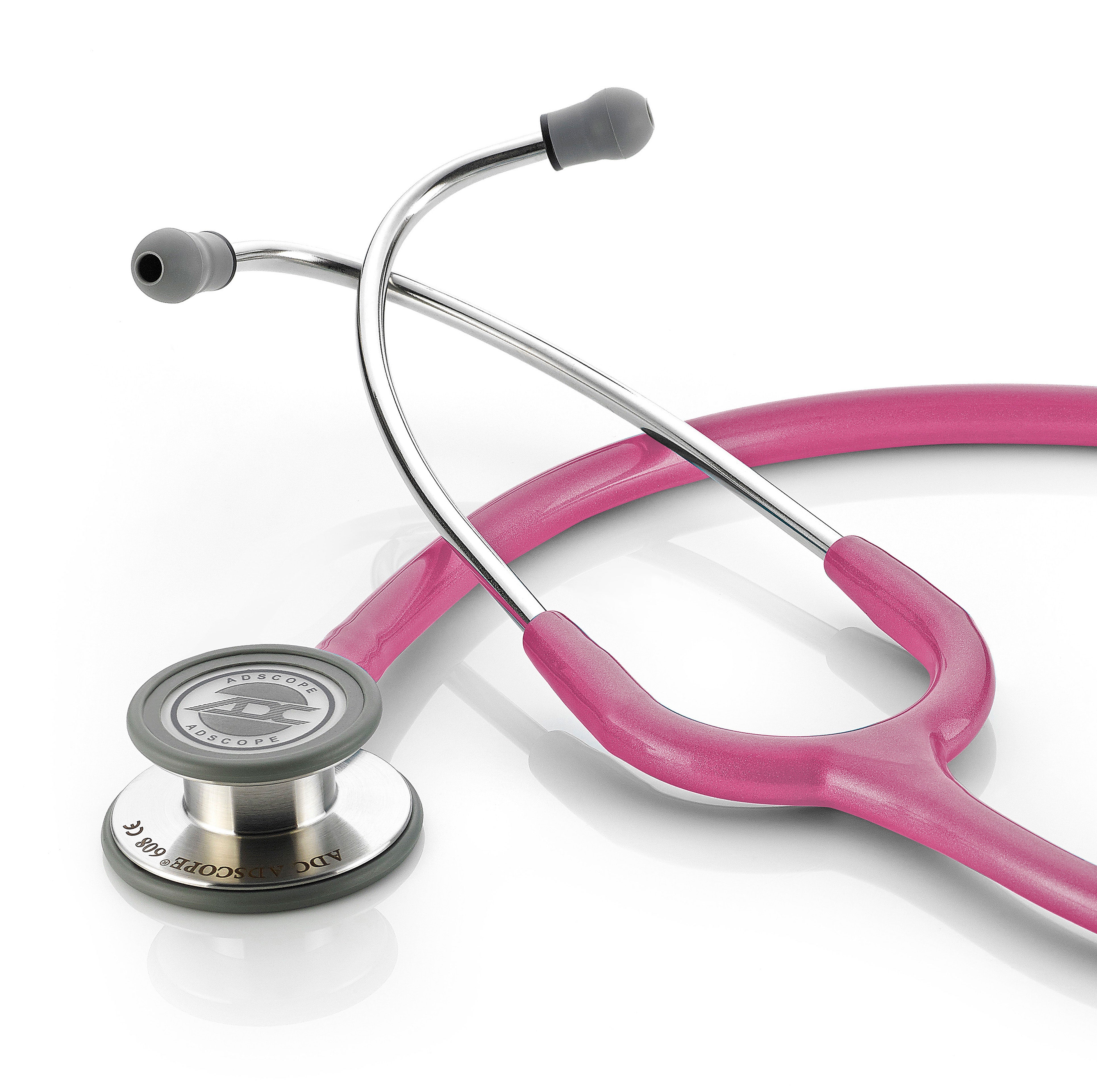 ADC Adscope® 608 Convertible Clinician Stethoscope - Metallic Raspberry