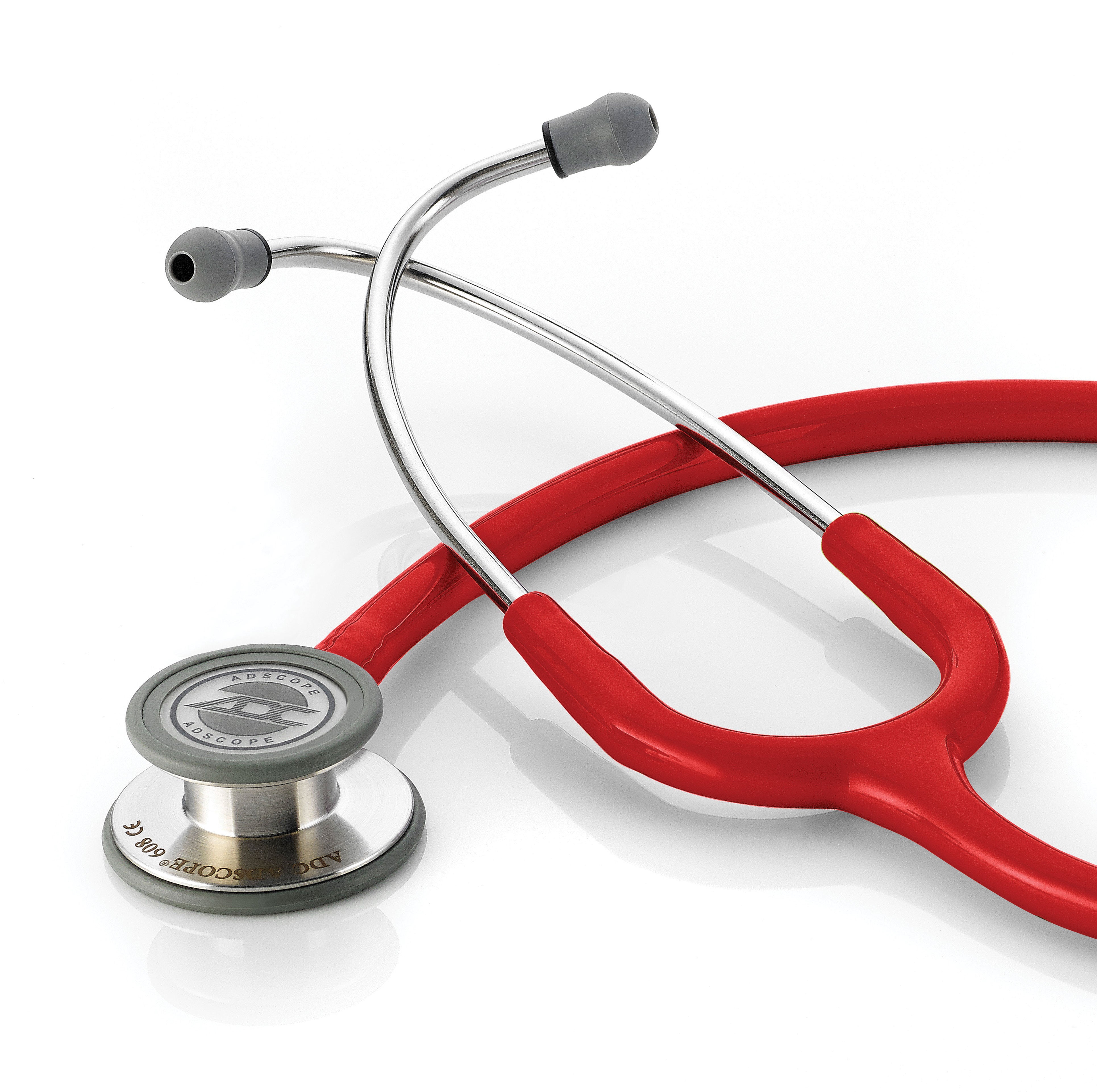ADC Adscope® 608 Convertible Clinician Stethoscope - Red