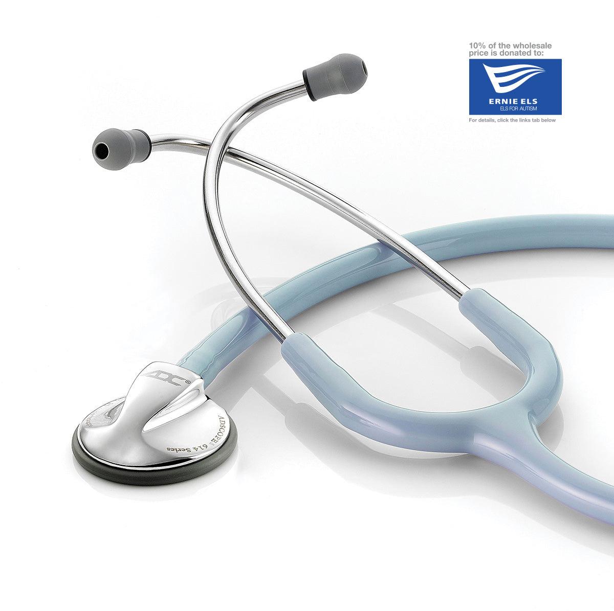 ADC Adscope® 614 Platinum Pediatric Stethoscope - Autism Awareness Blue