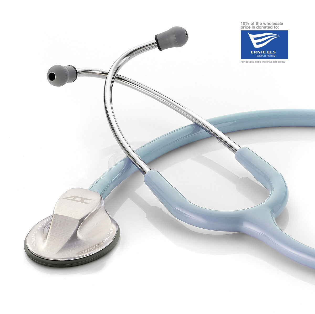 ADC Adscope 615 Platinum Clinician Stethoscope - Light Blue