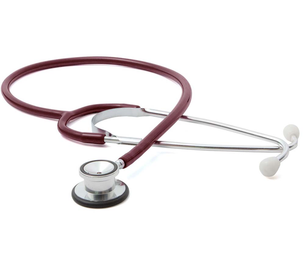 ADC Proscope™ 675 Dual-Head Pediatric Stethoscope - Burgundy