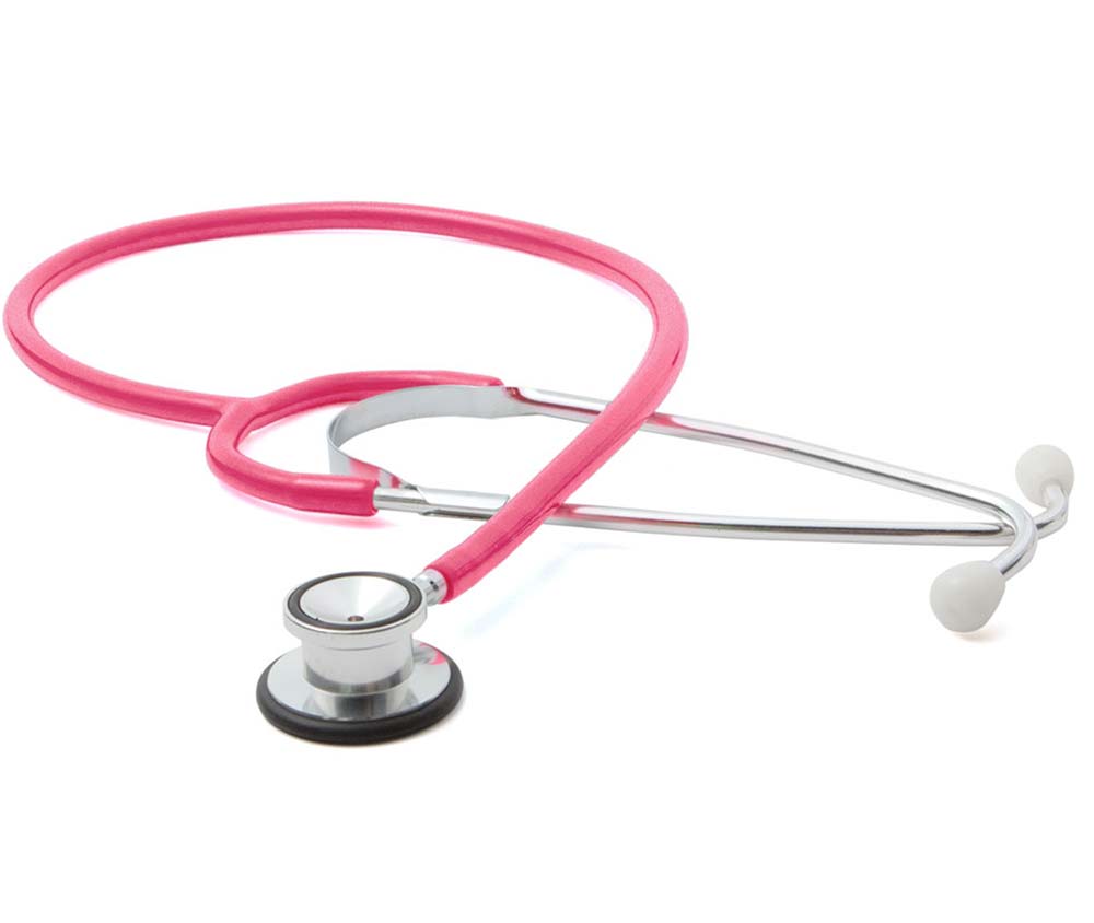 ADC Proscope™ 675 Dual-Head Pediatric Stethoscope - Neon Pink