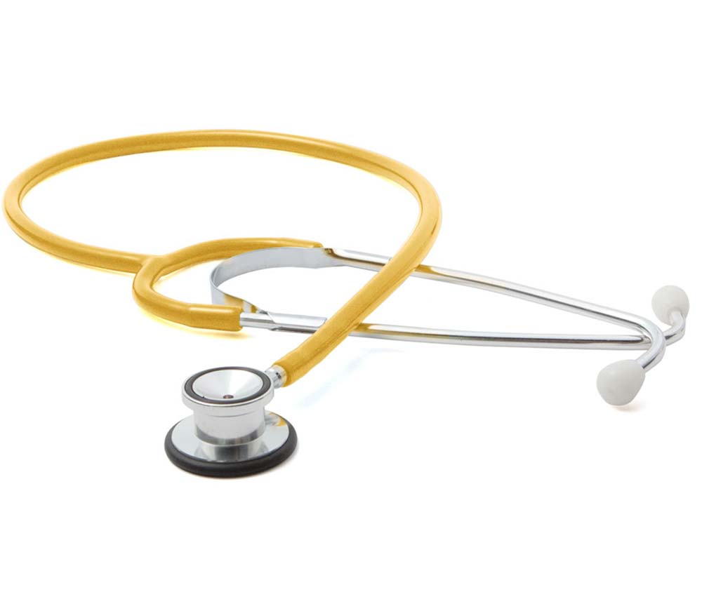ADC Proscope™ 675 Dual-Head Pediatric Stethoscope - Yellow