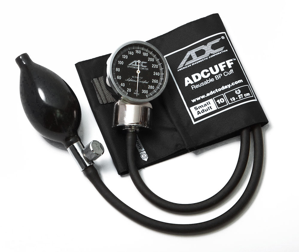 ADC Diagnostix™ 700 Pocket Aneroid Sphygmomanometer - Small Adult - Black