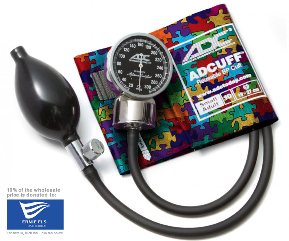 ADC Diagnostix™ 700 Pocket Aneroid Sphygmomanometer - Small Adult - Puzzle Pieces