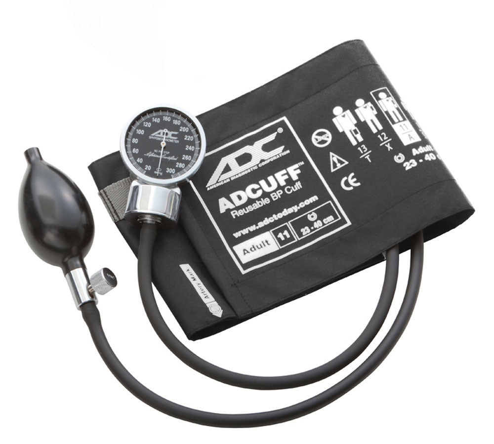 ADC Diagnostix™ 700 Pocket Aneroid Sphygmomanometer - Adult - Black