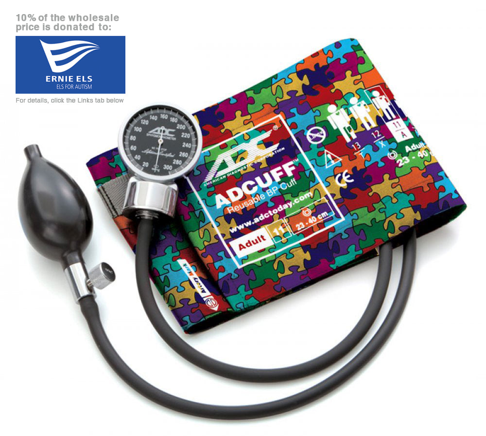ADC Diagnostix™ 700 Pocket Aneroid Sphygmomanometer - Adult - Puzzle Pieces