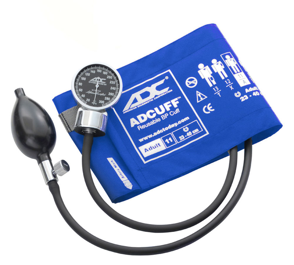 ADC Diagnostix™ 700 Pocket Aneroid Sphygmomanometer - Adult - Royal Blue