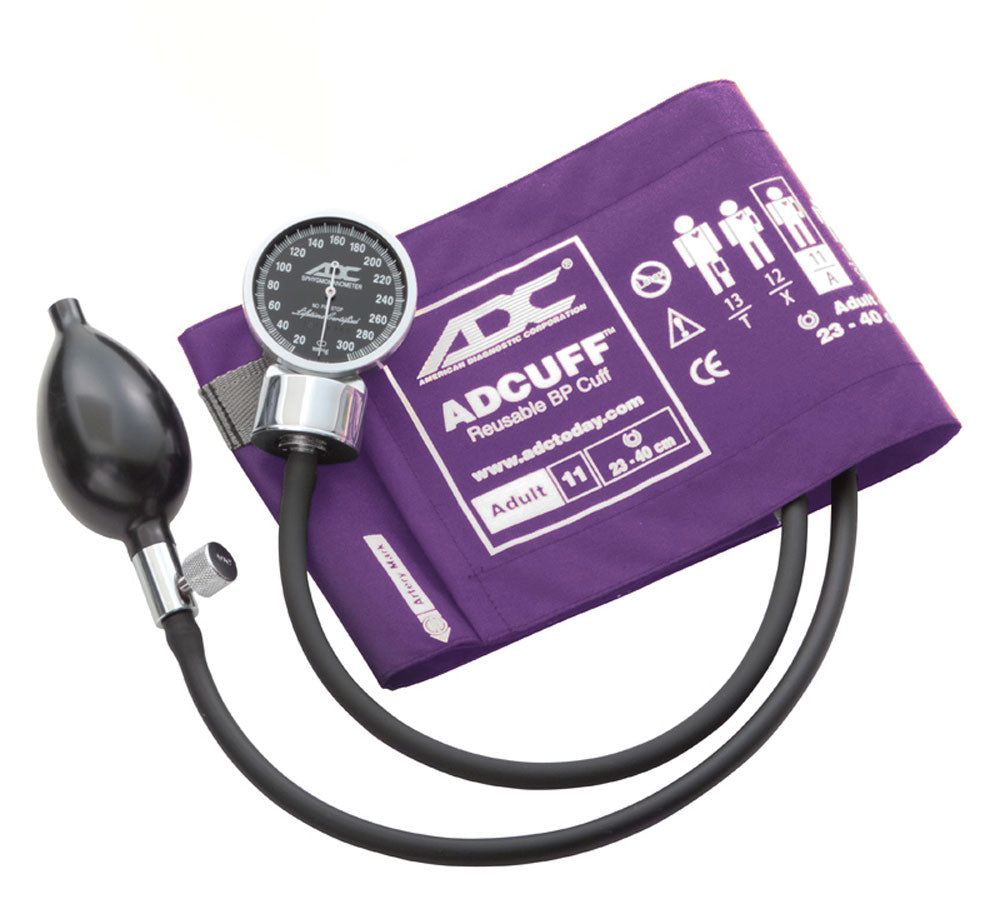 ADC Diagnostix™ 700 Pocket Aneroid Sphygmomanometer - Adult - Purple