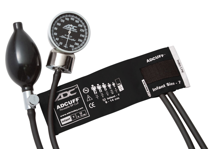 ADC Diagnostix™ 700 Pocket Aneroid Sphygmomanometer - Infant - Black