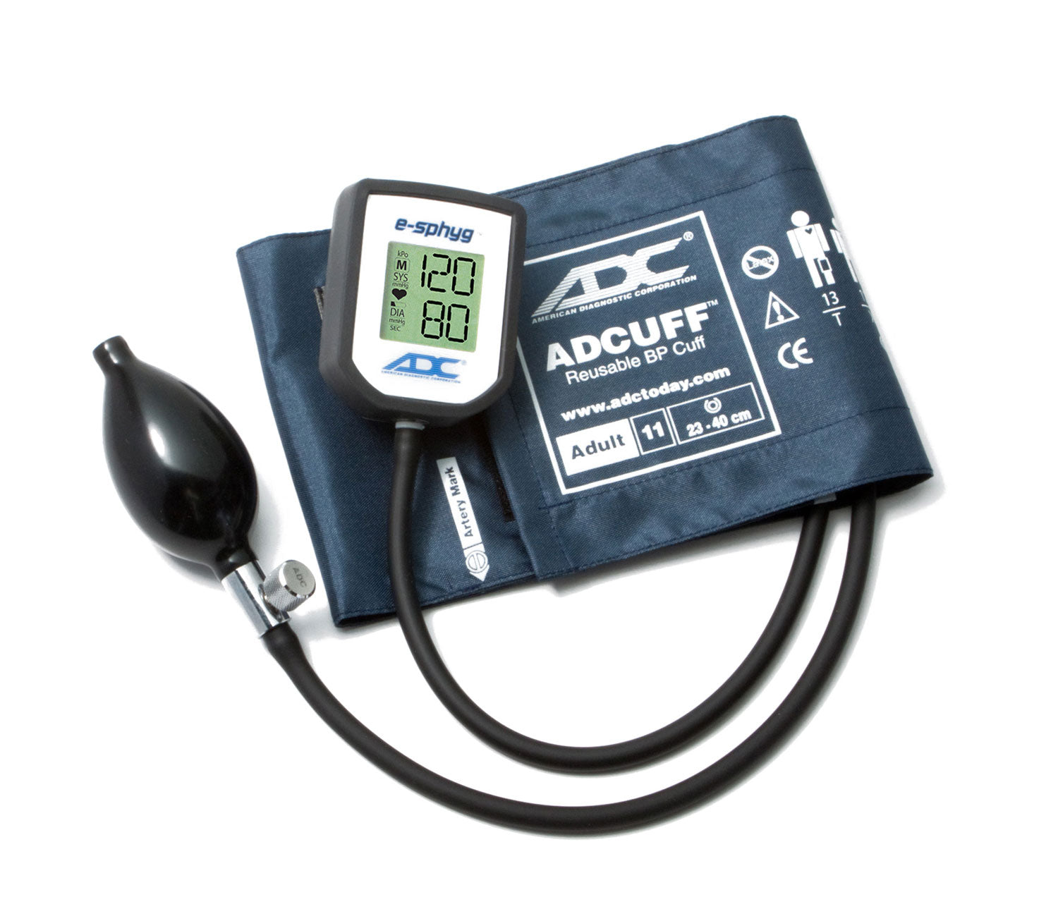 ADC Diagnostix™ e-sphyg™ 7002 Digital Sphygmomanometer - Adult - Navy