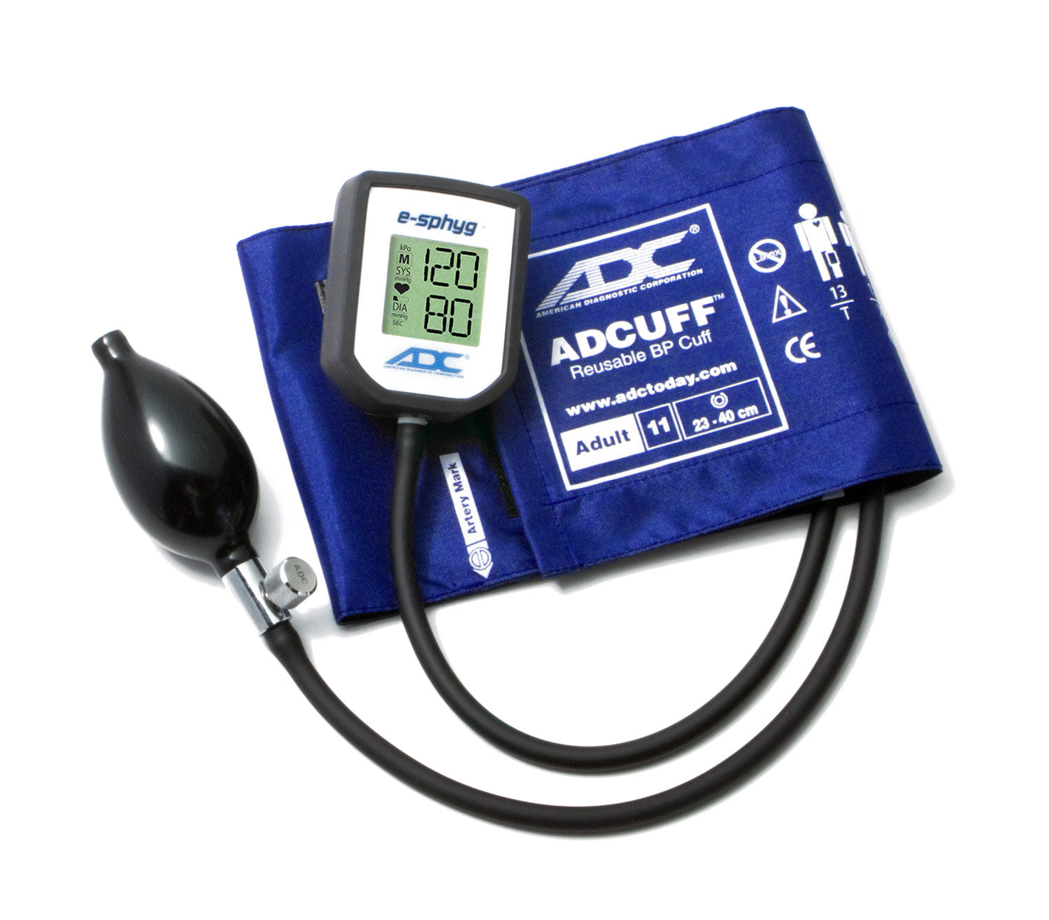 ADC Diagnostix™ e-sphyg™ 7002 Digital Sphygmomanometer - Adult - Royal Blue
