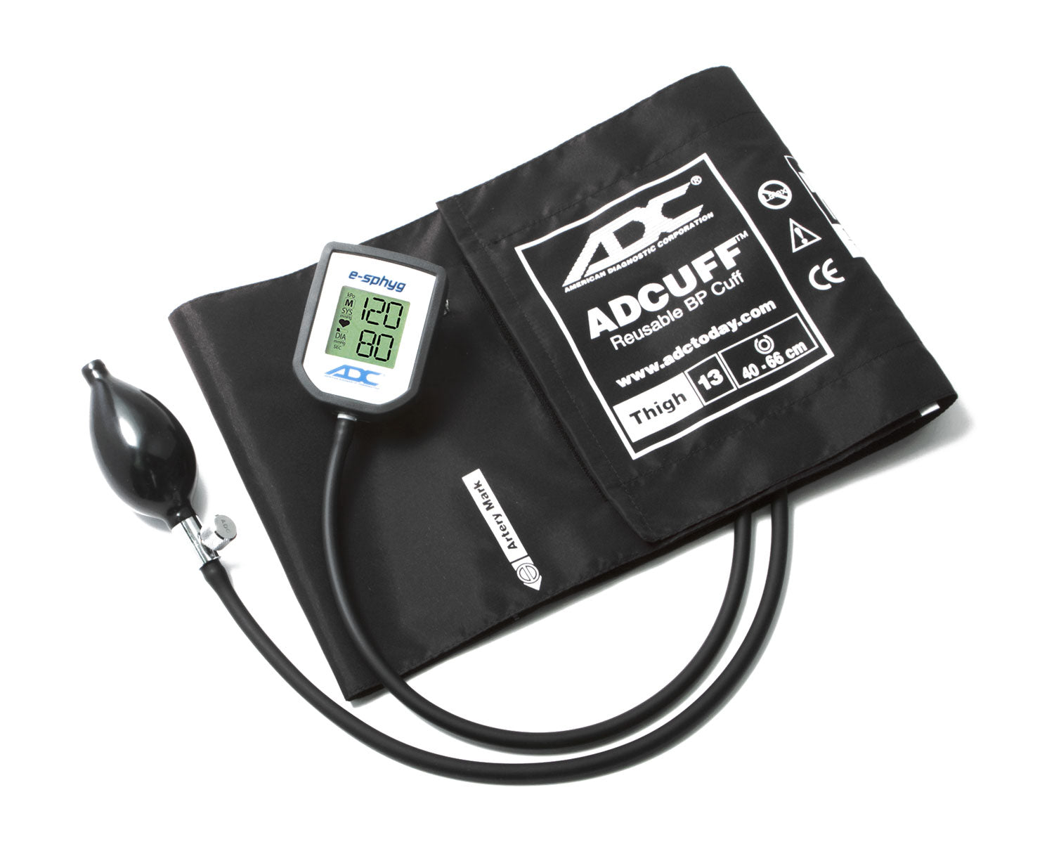 ADC Diagnostix™ e-sphyg™ 7002 Digital Sphygmomanometer - Thigh - Black