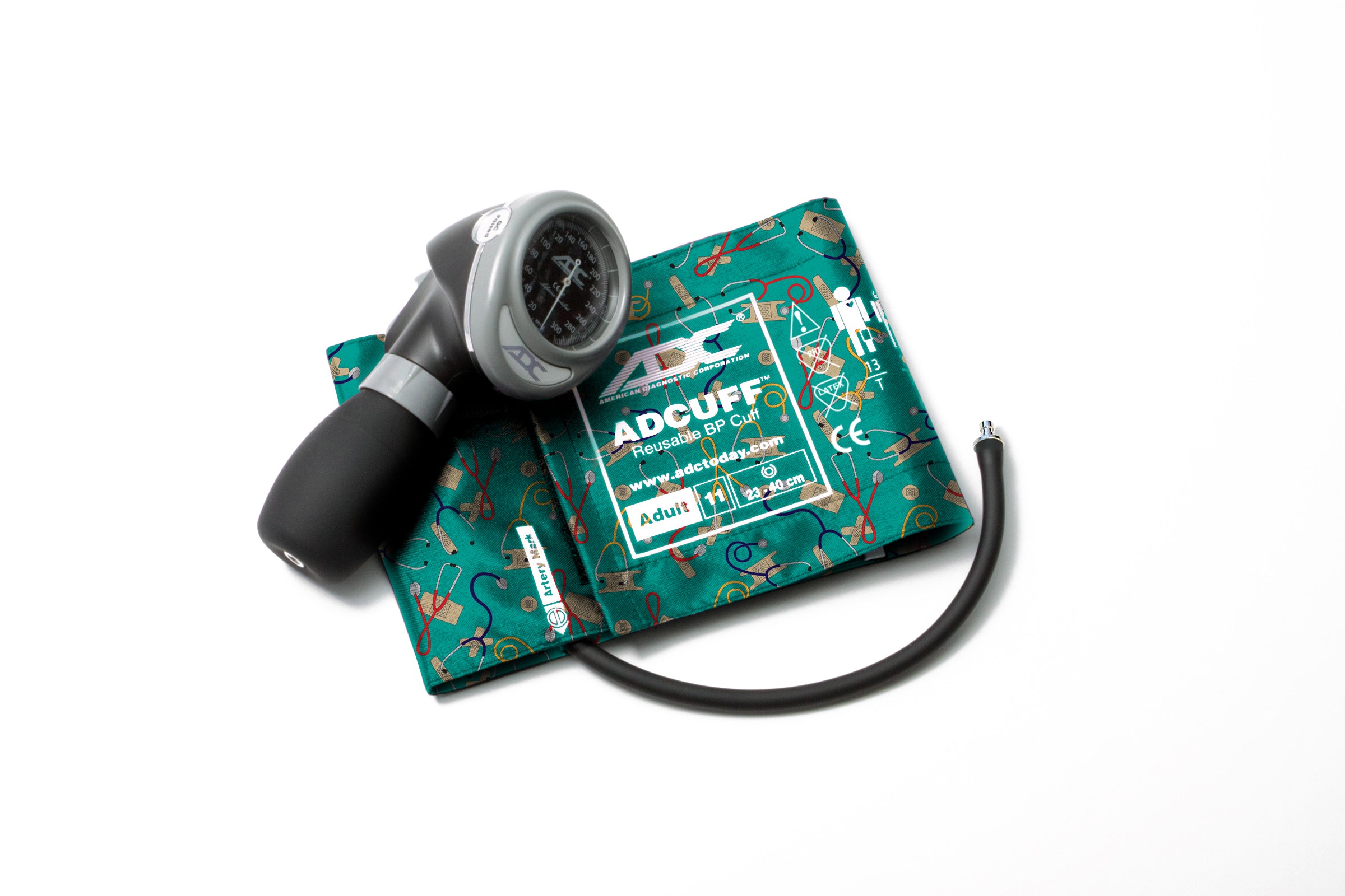 ADC Diagnostix™ 703 Palm Aneroid Sphygmomanometer - Adult - Medical Theme