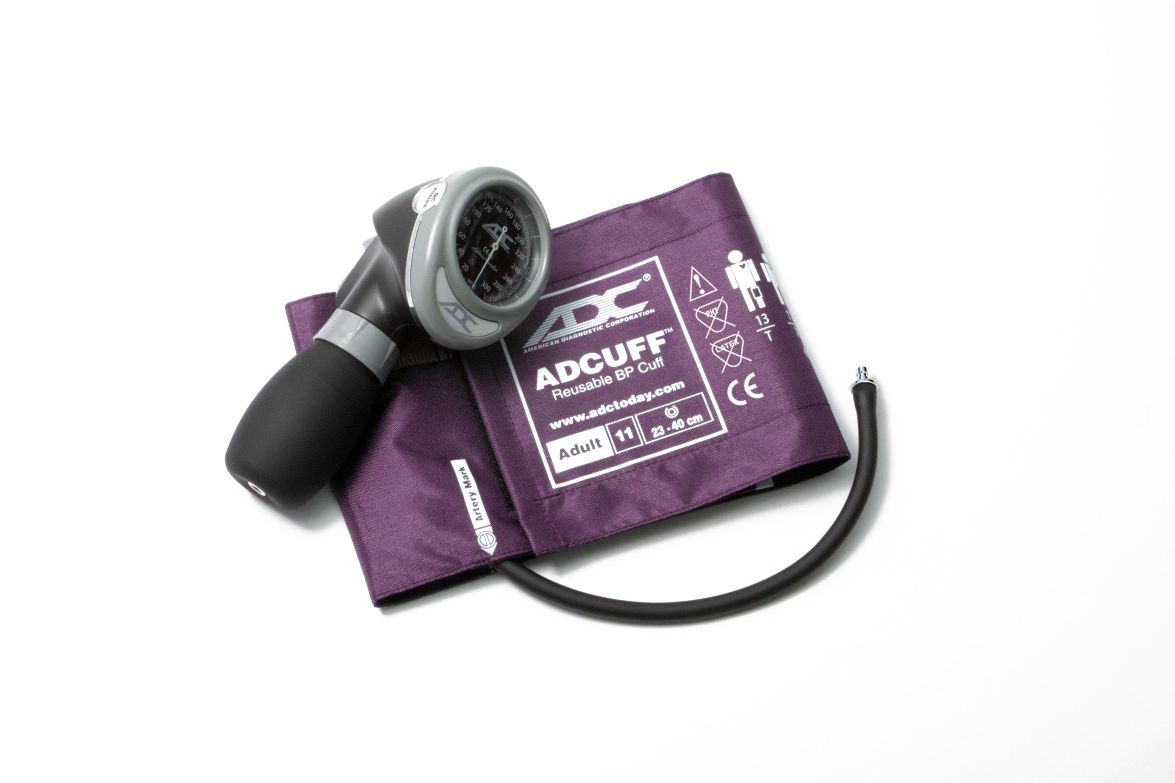ADC Diagnostix™ 703 Palm Aneroid Sphygmomanometer - Adult - Purple