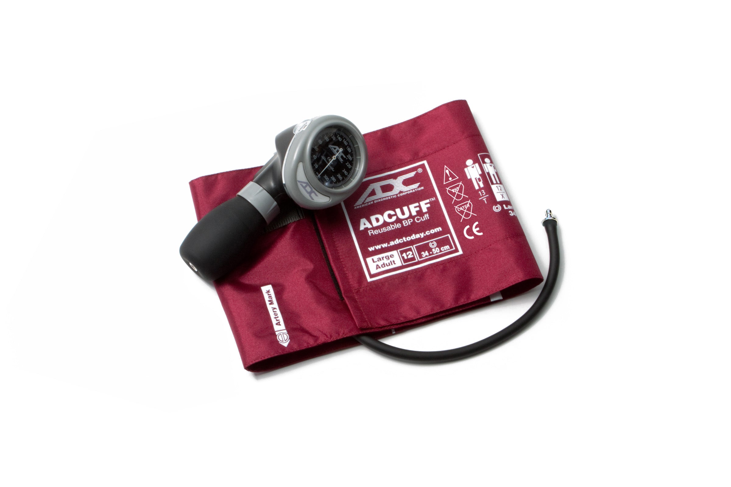 ADC Diagnostix™ 703 Palm Aneroid Sphygmomanometer - Large Adult - Lrg Adult