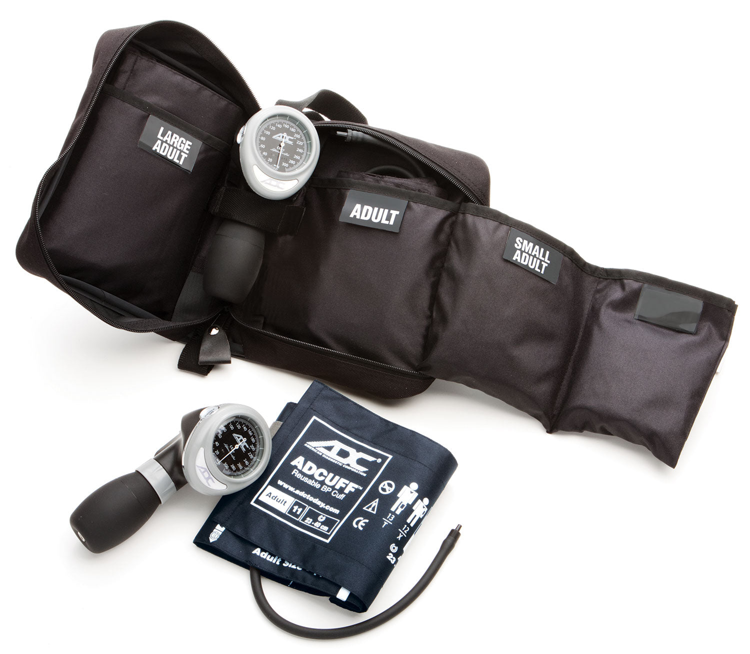 ADC Multikuf™ 731 Portable 3-Cuff Sphygmomanometer - Navy