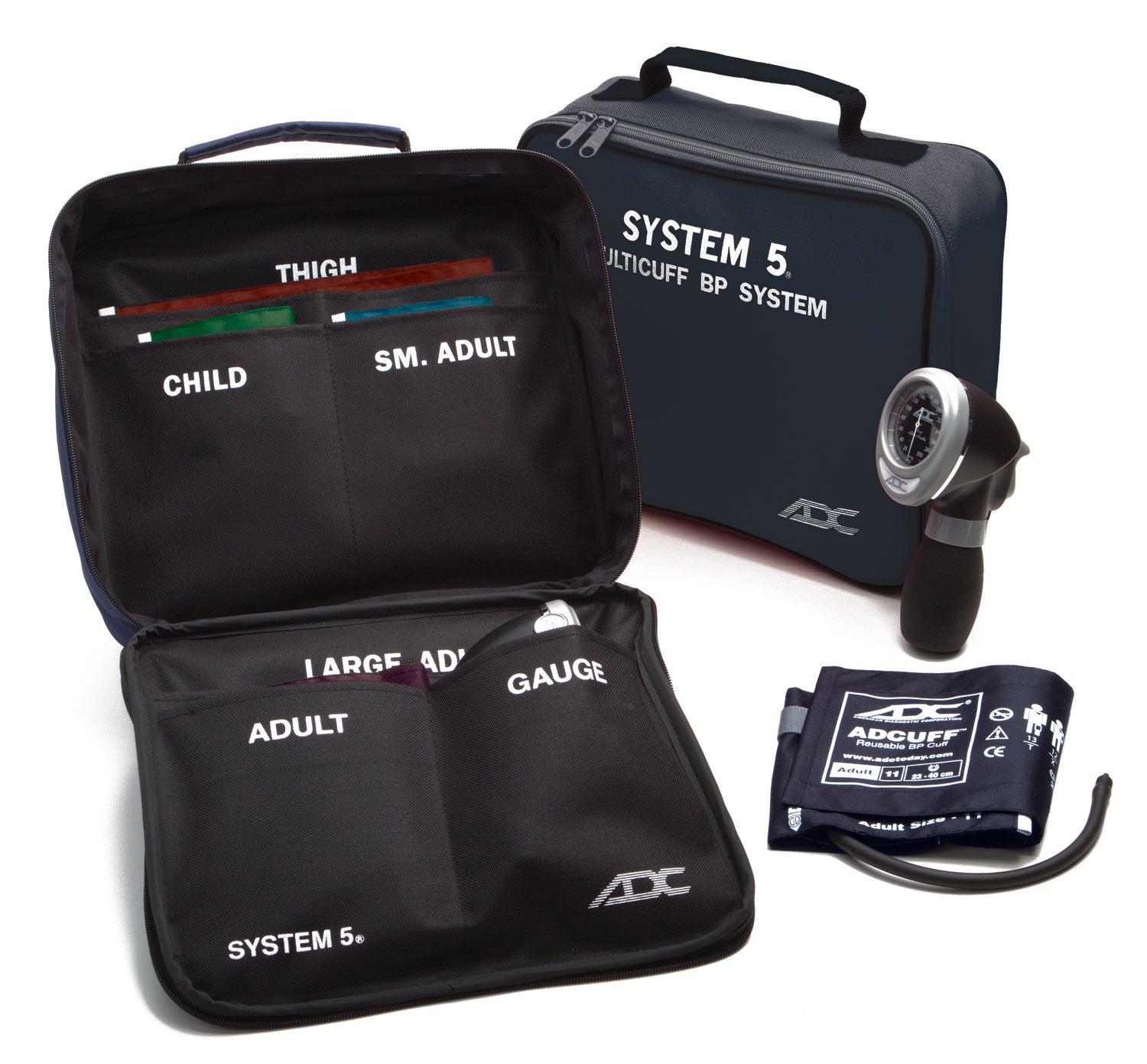 ADC System 5™ 740 Portable 5-Cuff Multicuff Kit - Standard