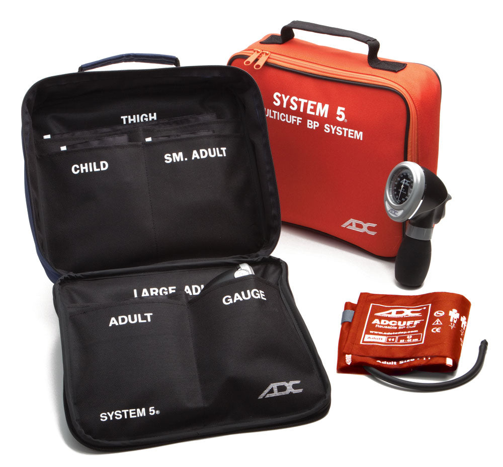 ADC System 5™ 740 Portable 5-Cuff Multicuff Kit - Orange