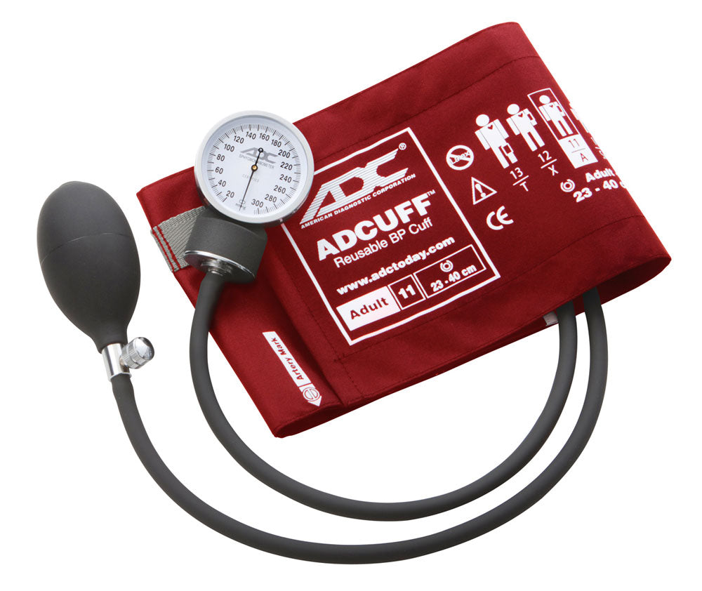 ADC Prosphyg™ 760 Aneroid Sphygmomanometer - Adult - Red