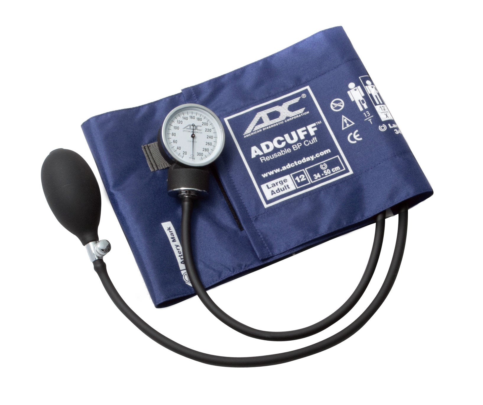 ADC Prosphyg™ 760 Aneroid Sphygmomanometer - Large Adult - Navy