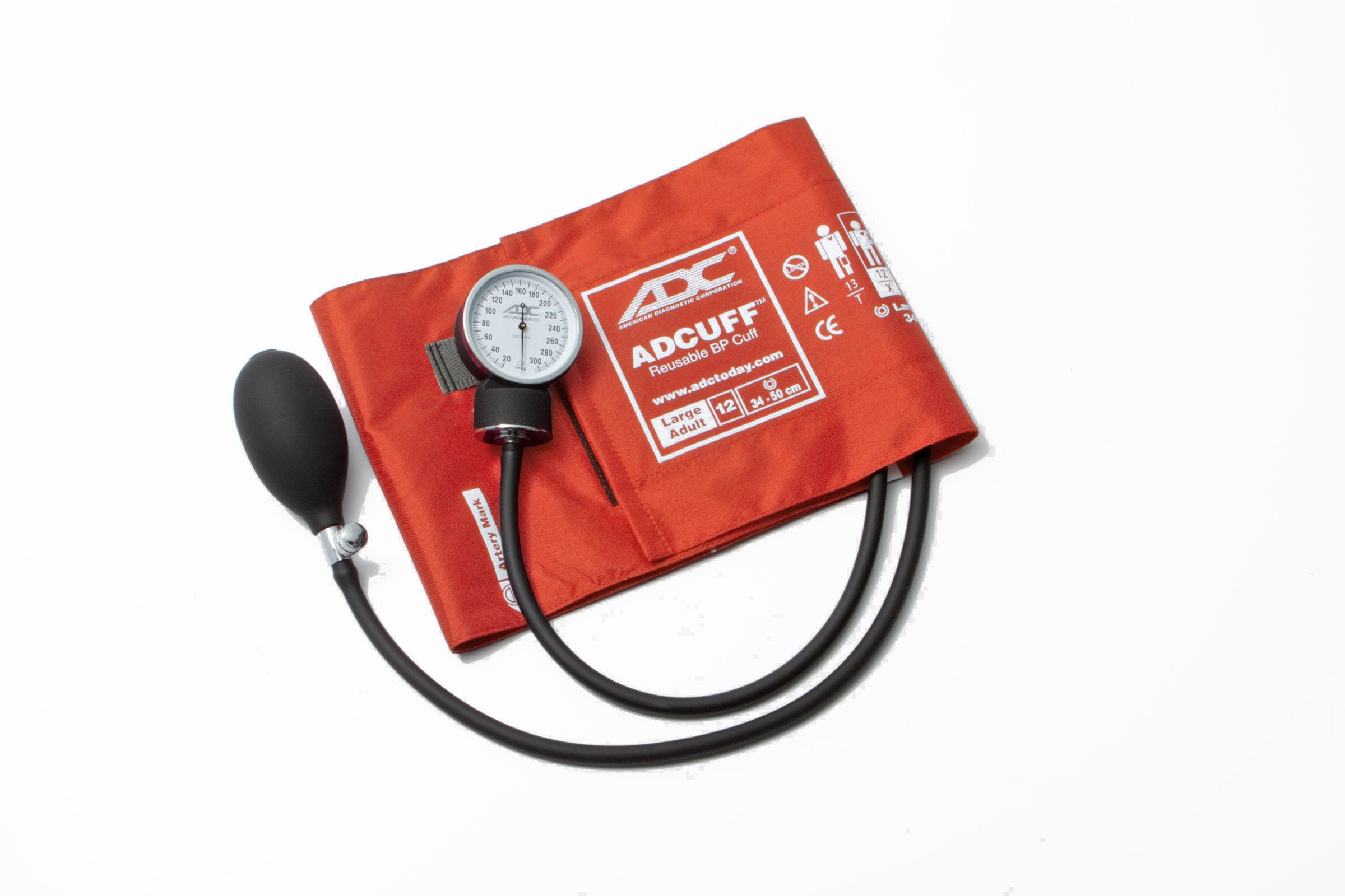 ADC Prosphyg™ 760 Aneroid Sphygmomanometer - Large Adult - Orange