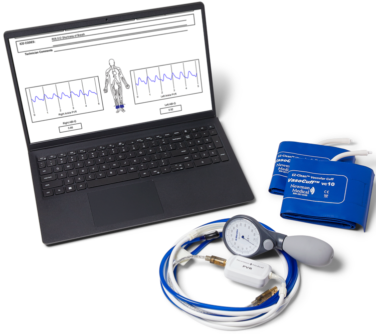 Simple Ankle-brachial index (ABI) testing system