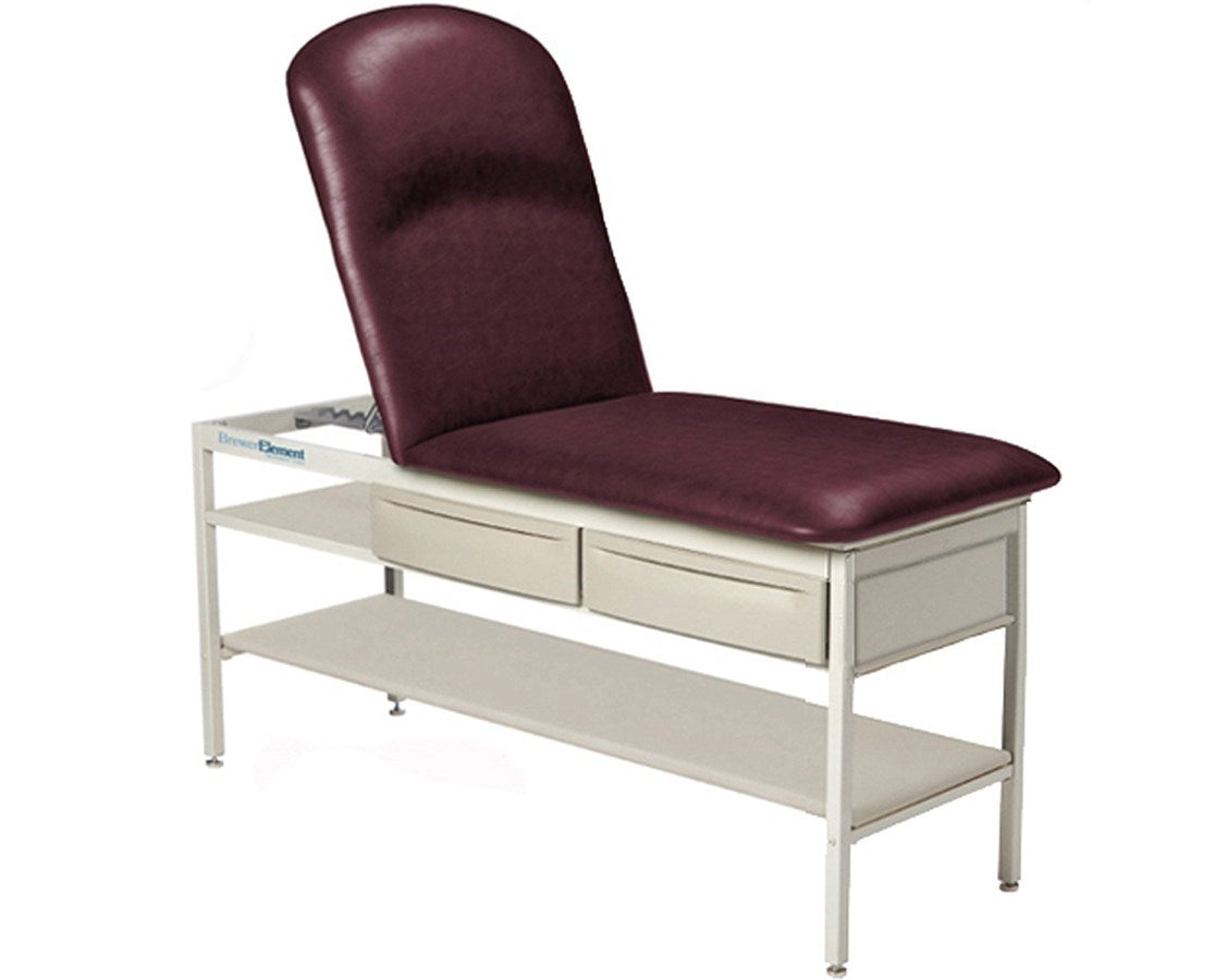 Brewer Element Treatment Table - Shelf & Drawers Frame, Adjustable Pillow Top