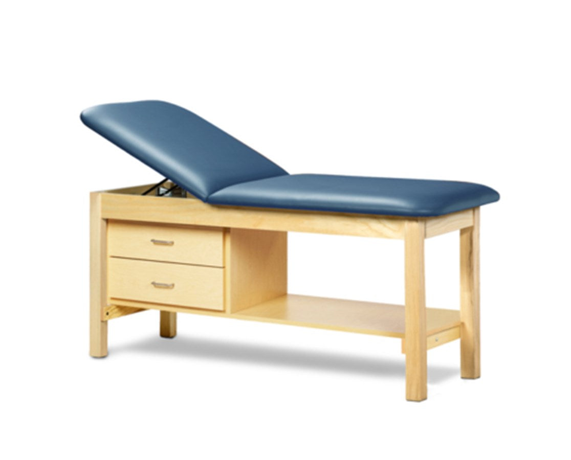 Clinton ETA Classic Treatment Table w/ Drawers, Shelf.