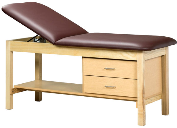 Clinton ETA Classic Treatment Table w/ Drawers, Shelf.