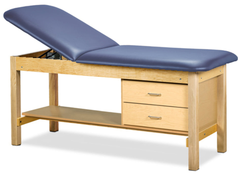 Clinton ETA Classic Treatment Table w/ Drawers, Shelf.