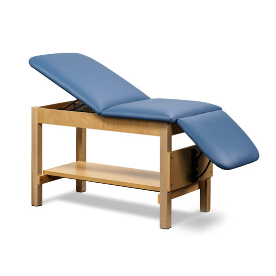 Clinton Space Saver Exam Table w/ Adjustable Back & Leg Rest.