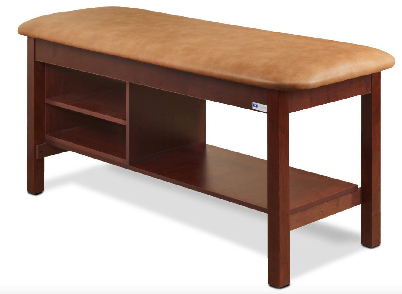 Clinton Classic Treatment Table w/ Shelving & Flat Top.