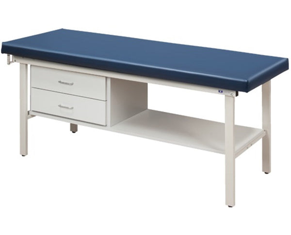 Clinton Alpha Treatment Table w/ Drawers, Shelf & Flat Top.
