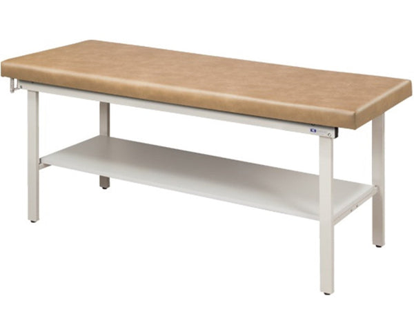 Clinton Alpha Treatment Table w/ Shelf & Flat Top.
