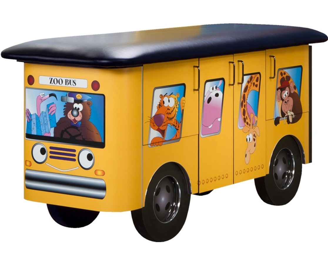 Clinton Pediatric Complete Exam Room Zoo Bus Table.