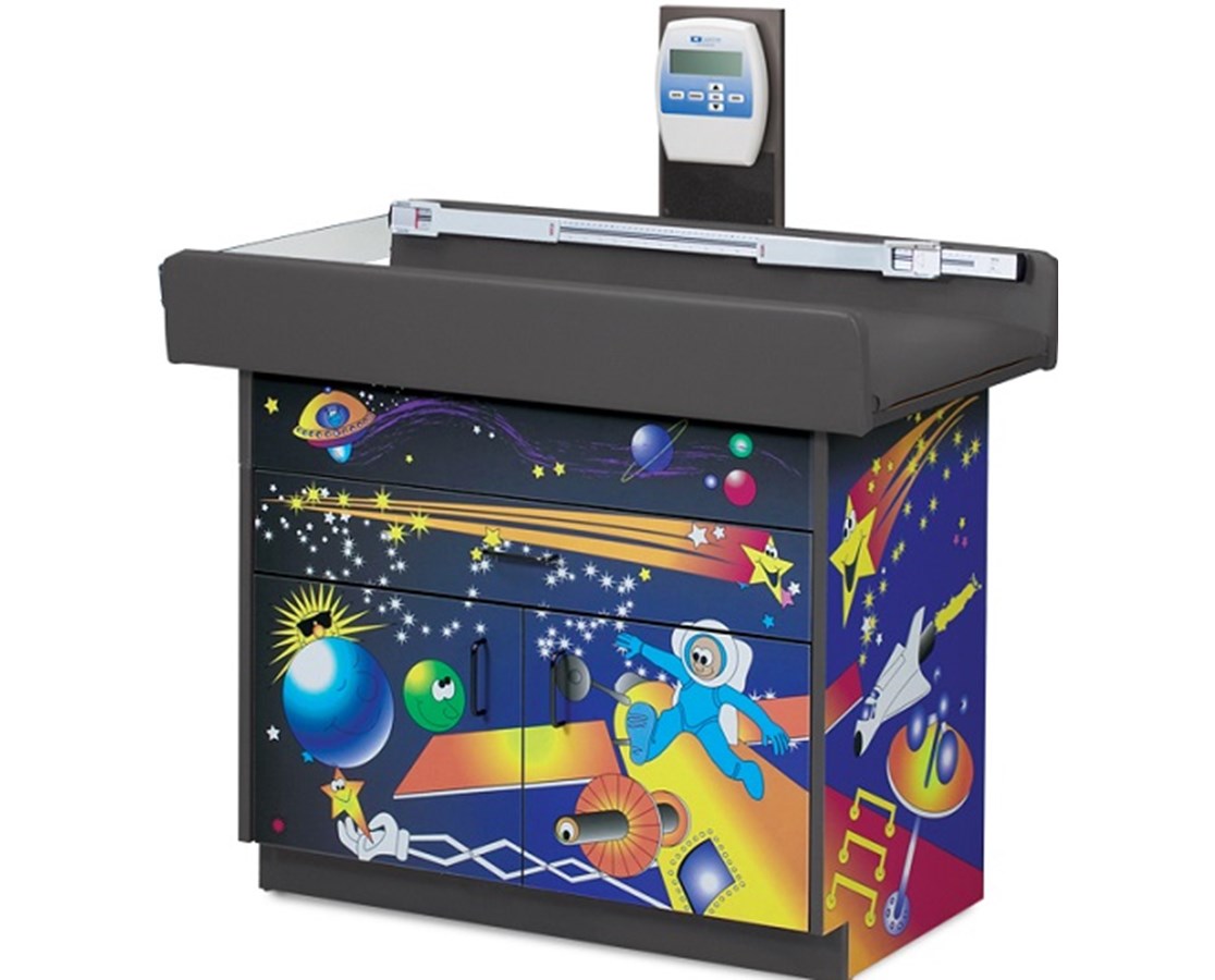Clinton Pediatric Imagination Cabinet Exam Scale Table.